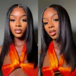Trendy Layered Cut Wear Go Glueless 6×5 Lace Wig Brown/99J/Natural Black Color 100% Human Hair - Image 4