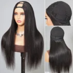 U Part Wig Human Hair Wigs Brazilian Straight Pull & Go Beginner Friendly No Glue Wig - Image 2
