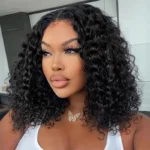 Water Wave Glueless Bob Wig 13×4 Undetectable Lace Front Short Human Hair Wig 180% Density - Image 3