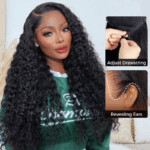Water Wave Pull Go Drawstring Glueless 6×5 13×6 PartingMax HD Lace Frontal Human Hair Wig