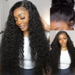 Flash Sale Water Wave 13×4 13×6 HD Lace Frontal Human Hair Wigs Glueless Pre Plucked & Bleached - Image 11