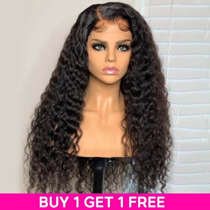 Water Wave 5×5 13×4 HD Lace Wig Preplucked Hairline Natural Wavy Melt Lace Wig Water Wave 5×5 13×4 HD Lace Wig Preplucked Hairline Natural Wavy Melt Lace Wig - Image 1