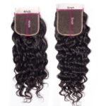 5×5 Lace Closure 1 PCS Water Wave 100% Human Hair - Image 2
