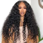 Water Wave Glueless Wig 6×5 13×4 HD Lace Frontal Human Hair Wigs Plucked Hairline 200% Density