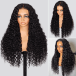 Water Wave Wear Go Glueless 6×5 Pre Cut Lace Closure Wig Wet and Wavy Human Hair Bleached Knots - Image 4