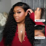 Flash Sale Water Wave 13×4 13×6 HD Lace Frontal Human Hair Wigs Glueless Pre Plucked & Bleached - Image 12