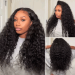 Water Wave Glueless Wig 6×5 13×4 HD Lace Frontal Human Hair Wigs Plucked Hairline 200% Density - Image 10