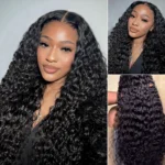 Flash Deal Water Wave Human Hair Glueless Wig 6×5 13×6 HD Lace Pre Plucked & Bleached 250% Density