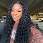 5×5 HD Lace Closure Wig Deep Wave Gorgeous Water Wave/Curly Wig 180% Density - Image 5
