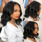 Short Wavy Wave Glueless 6×5 13×4 Lace Front Wigs Bob Wig - Image 5