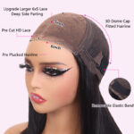Highlight Water Wave 6×5 HD Lace Wear Go Glueless Honey Blonde Closure Wig 180% Density - Image 4
