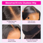 Balayage Highlight Curtain Bangs Body Wave 6×5 HD Lace Layered Glueless Human Hair Wig Pre Cut & Plucked - Image 6